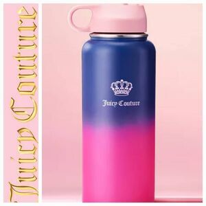 Juicy Couture Home Go Girl Fashion 32oz Insulated Tumbler w/Pop-Up Straw & Lid